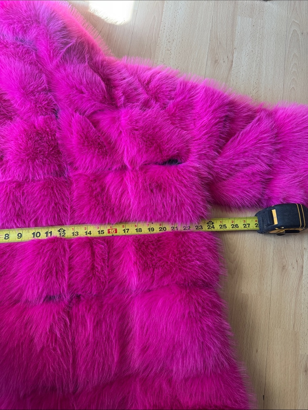 Hot Pink Faux Fur Coat - Picture 8 of 10